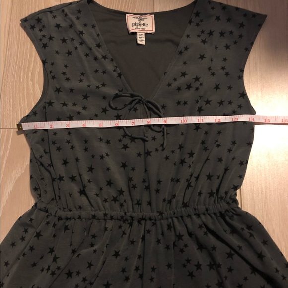 Urban Outfitters Piplette by Alice Ritter Dark Grey Star Print Dress - Picture 7 of 11